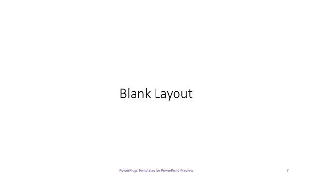 Blank presentation slide layout