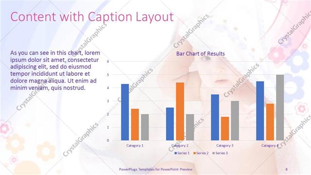Content with Caption presentation slide layout