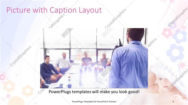 Picture with Caption presentation slide layout