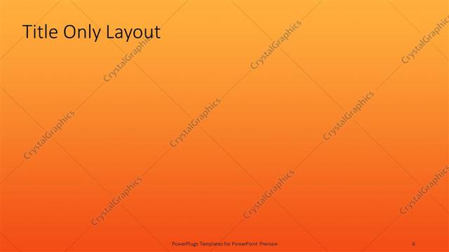 Title Only presentation slide layout