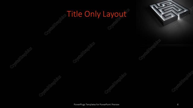 Title Only presentation slide layout