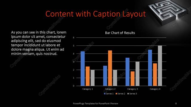 Content with Caption presentation slide layout