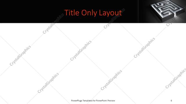 Title Only presentation slide layout