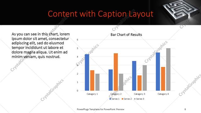Content with Caption presentation slide layout