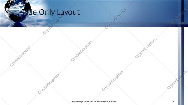 Title Only presentation slide layout