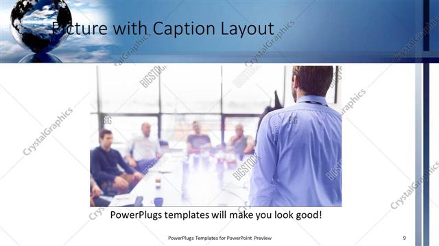 Picture with Caption presentation slide layout