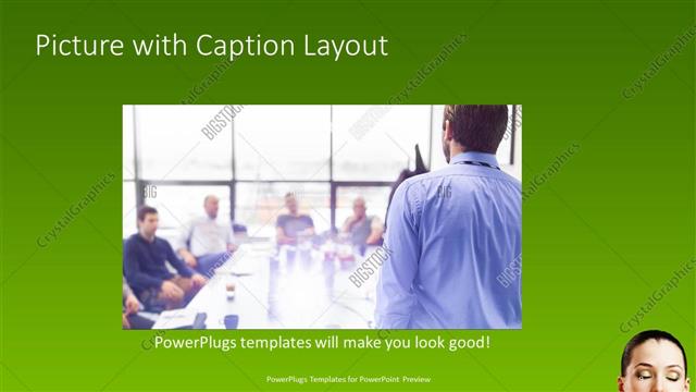 Picture with Caption presentation slide layout