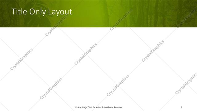 Title Only presentation slide layout