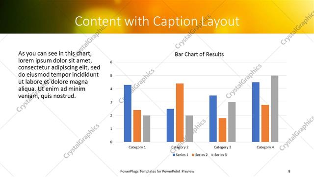 Content with Caption presentation slide layout