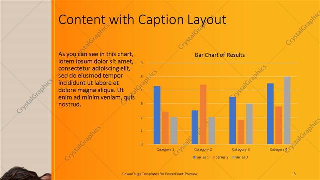 Content with Caption presentation slide layout