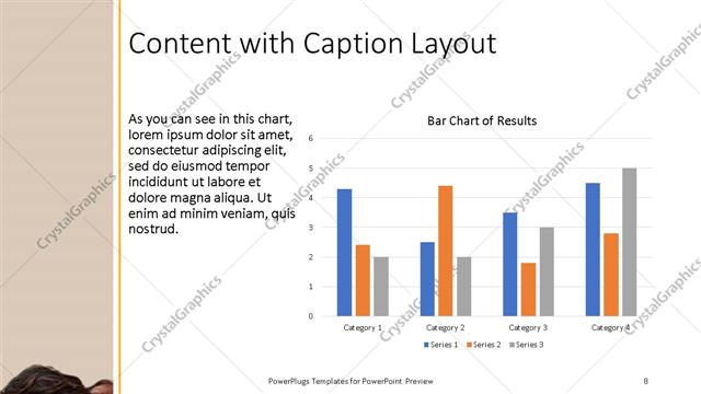 Content with Caption presentation slide layout