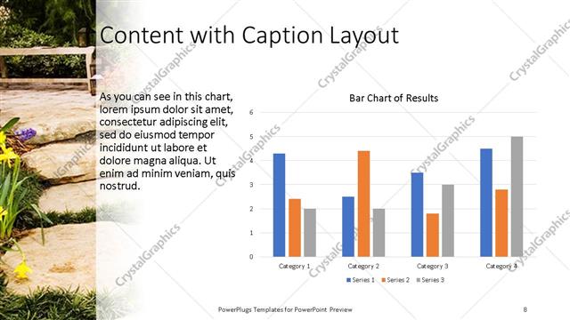 Content with Caption presentation slide layout