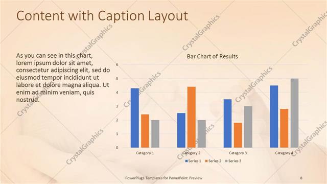 Content with Caption presentation slide layout