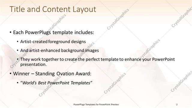 Title and Content presentation slide layout