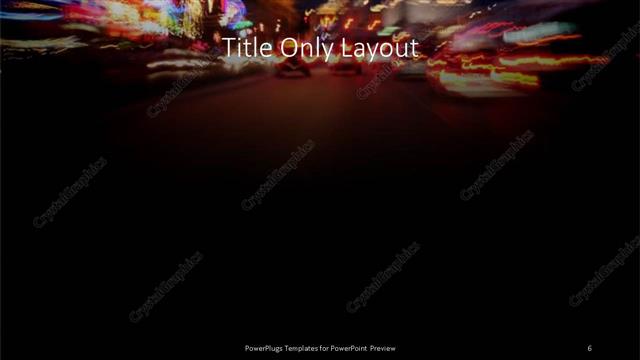 Title Only presentation slide layout