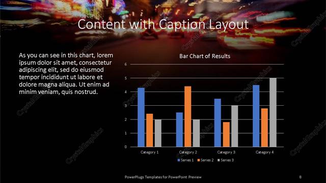 Content with Caption presentation slide layout