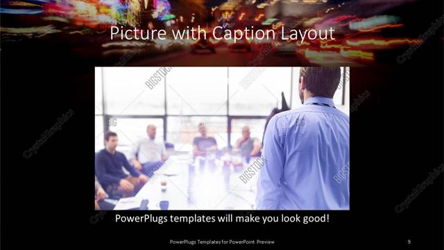 Picture with Caption presentation slide layout