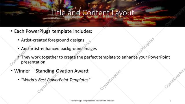 Title and Content presentation slide layout