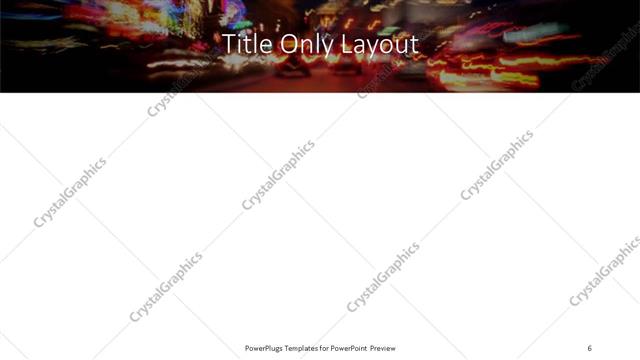 Title Only presentation slide layout