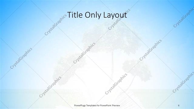 Title Only presentation slide layout