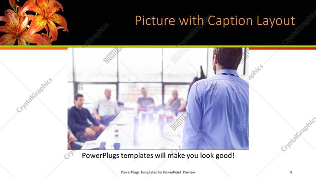 Picture with Caption presentation slide layout
