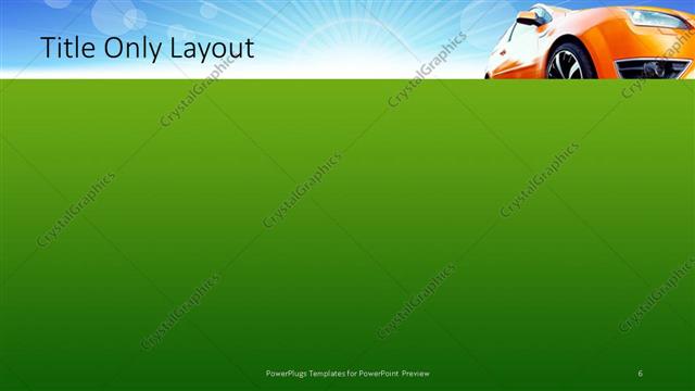 Title Only presentation slide layout