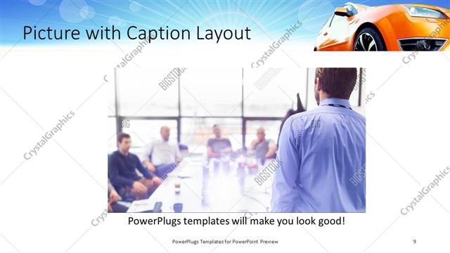 Picture with Caption presentation slide layout