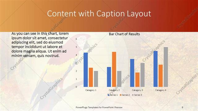 Content with Caption presentation slide layout