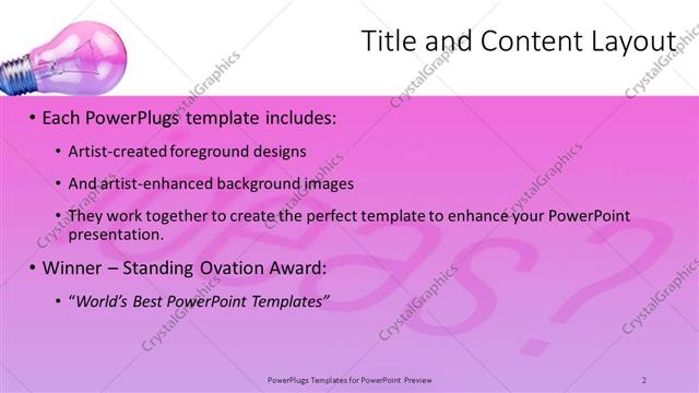 Title and Content presentation slide layout