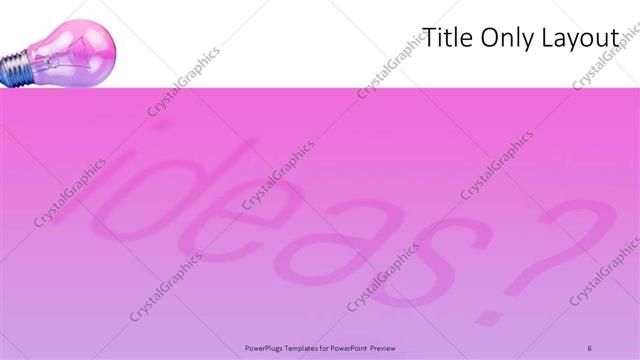 Title Only presentation slide layout