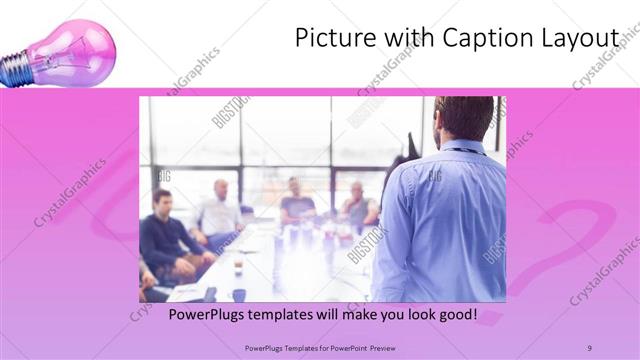 Picture with Caption presentation slide layout