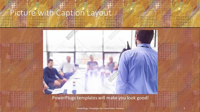 Picture with Caption presentation slide layout