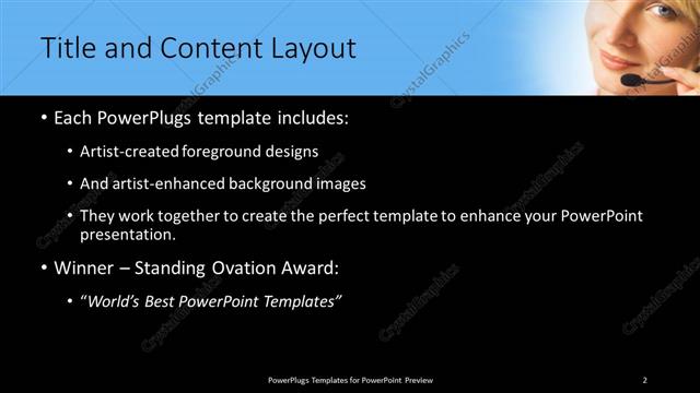 Title and Content presentation slide layout