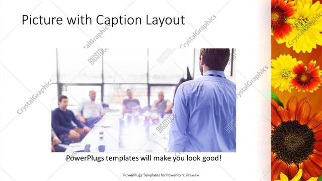 Picture with Caption presentation slide layout