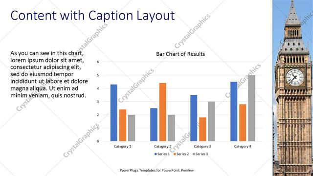 Content with Caption presentation slide layout