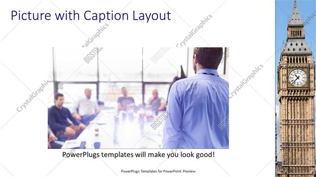 Picture with Caption presentation slide layout