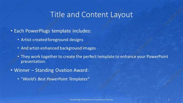 Title and Content presentation slide layout