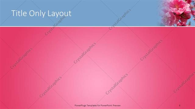 Title Only presentation slide layout