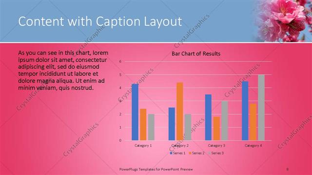 Content with Caption presentation slide layout