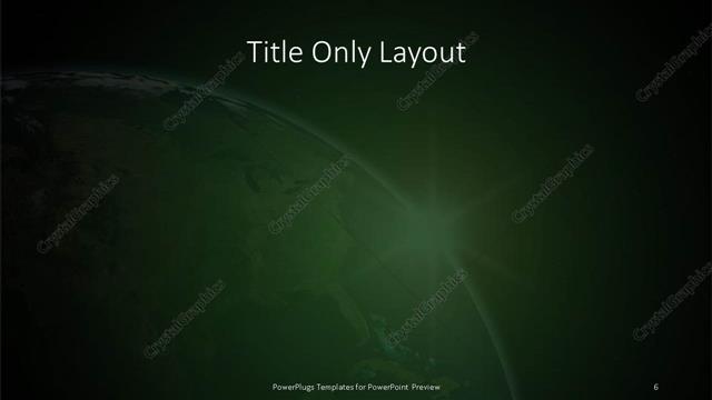 Title Only presentation slide layout