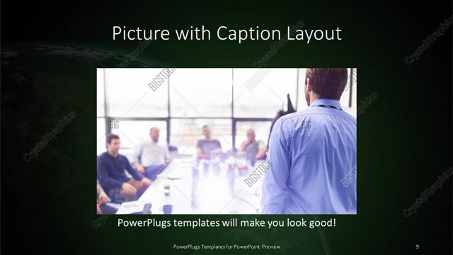 Picture with Caption presentation slide layout