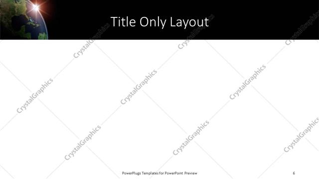 Title Only presentation slide layout