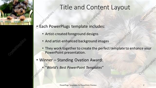 Title and Content presentation slide layout