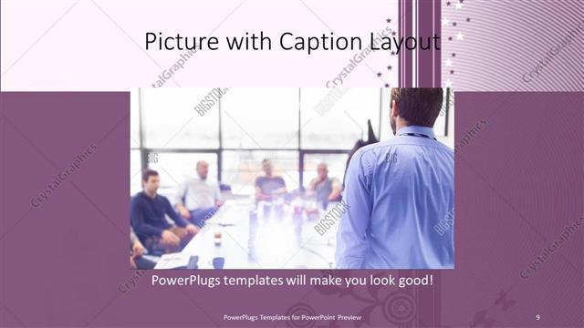 Picture with Caption presentation slide layout