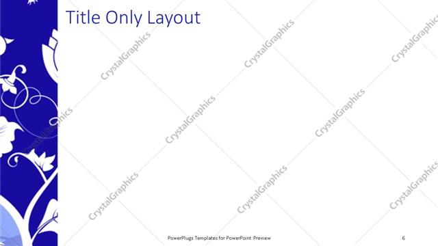 Title Only presentation slide layout