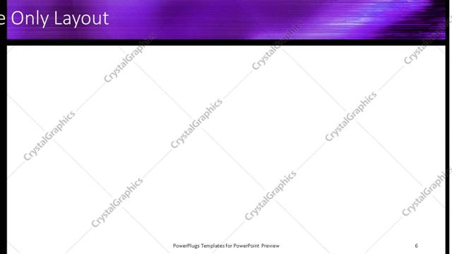 Title Only presentation slide layout