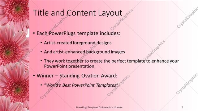 Title and Content presentation slide layout