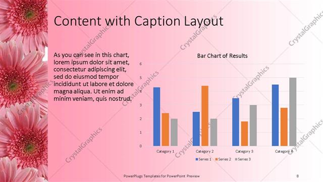 Content with Caption presentation slide layout