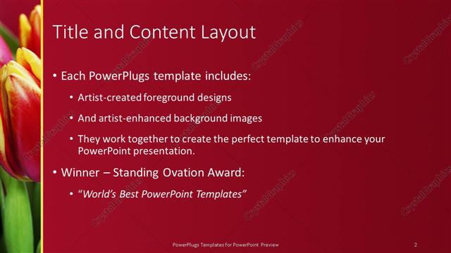 Title and Content presentation slide layout