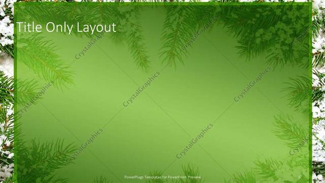 Title Only presentation slide layout